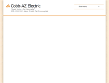 Tablet Screenshot of cobbazelectric.com
